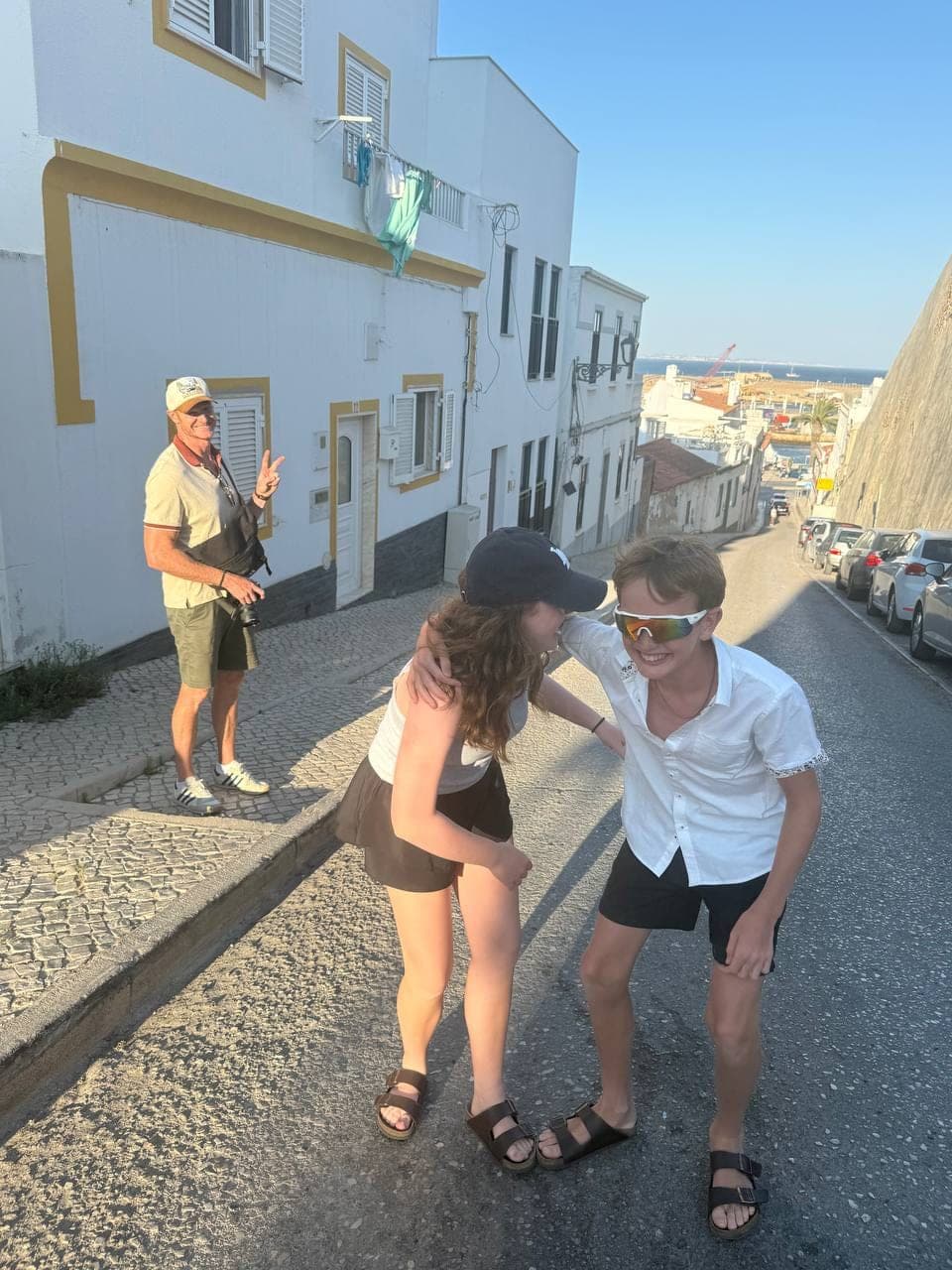 Post-dinner walk with these goofballs