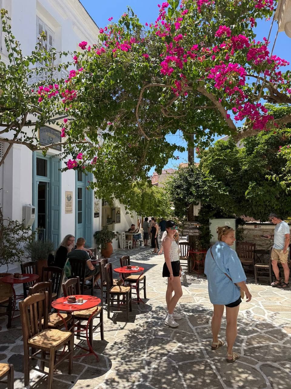 Chalkio — first stop, about 30 minutes from the Airbnb