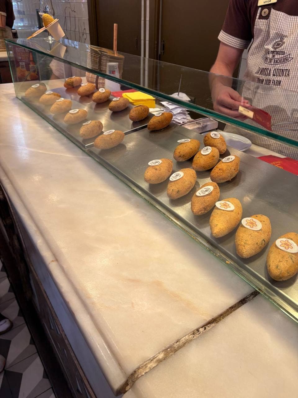 Fish balls with cheese
