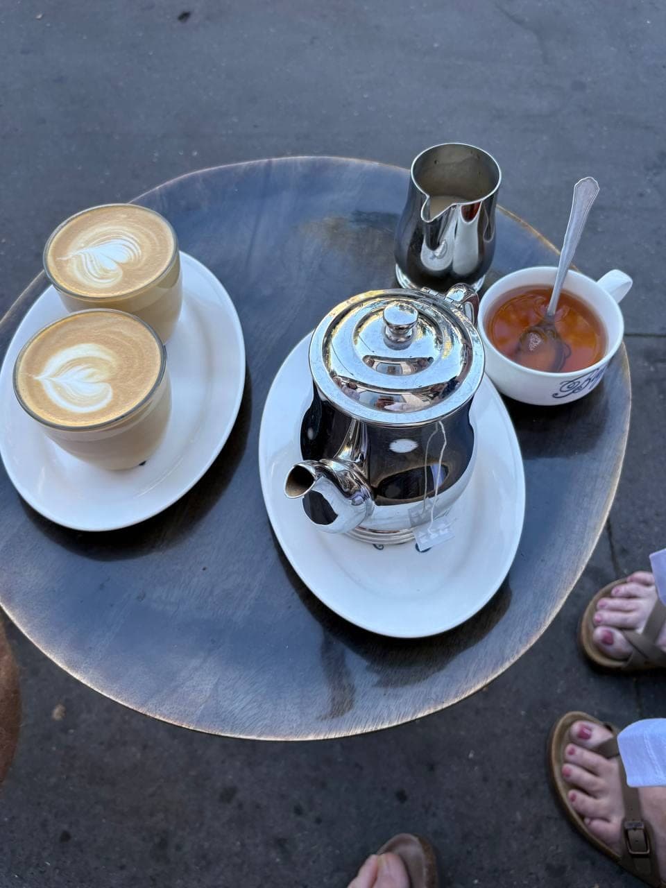 Morning coffee before the day got going