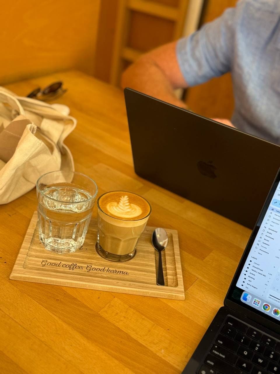 The coffee shop office