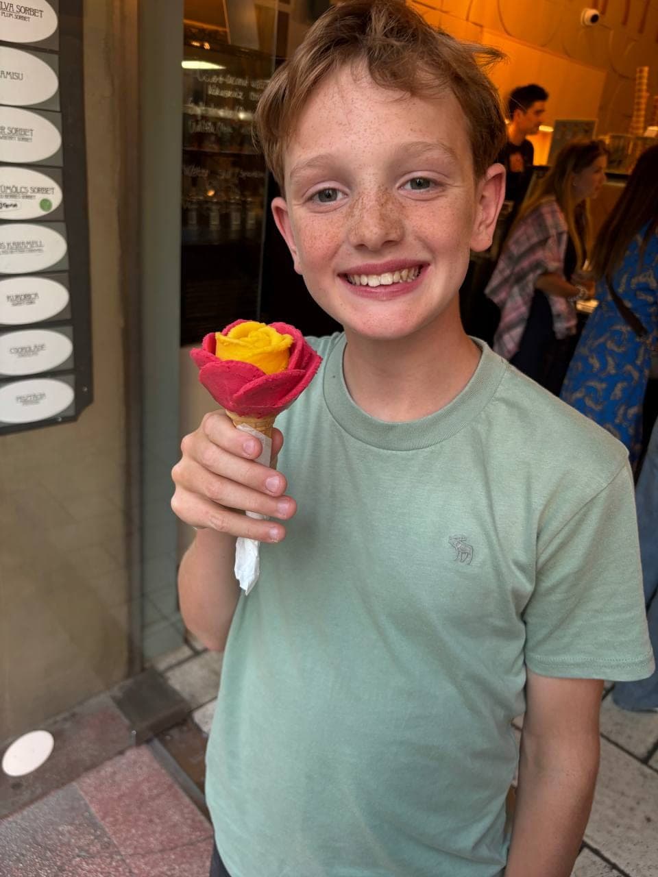 Chimney cake and gelato run