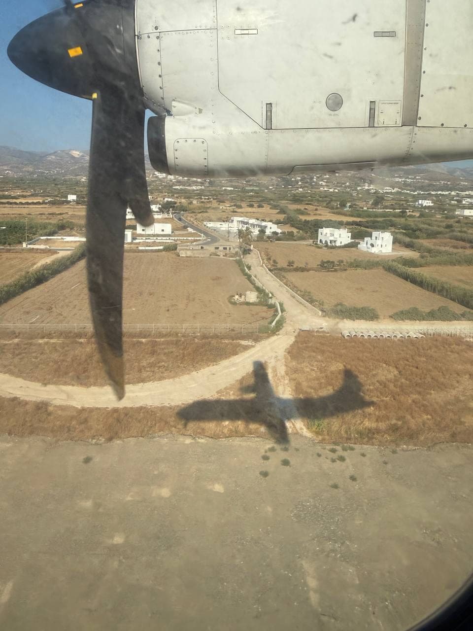 Super tiny airport here in Naxos