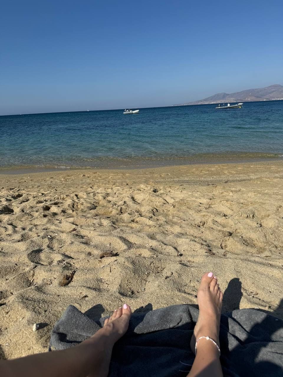 Early morning beach run before the crew woke up